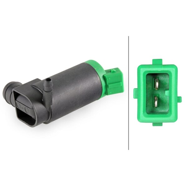 HELLA 8TW 358 304-721 Extra water pump - 12V - Electric