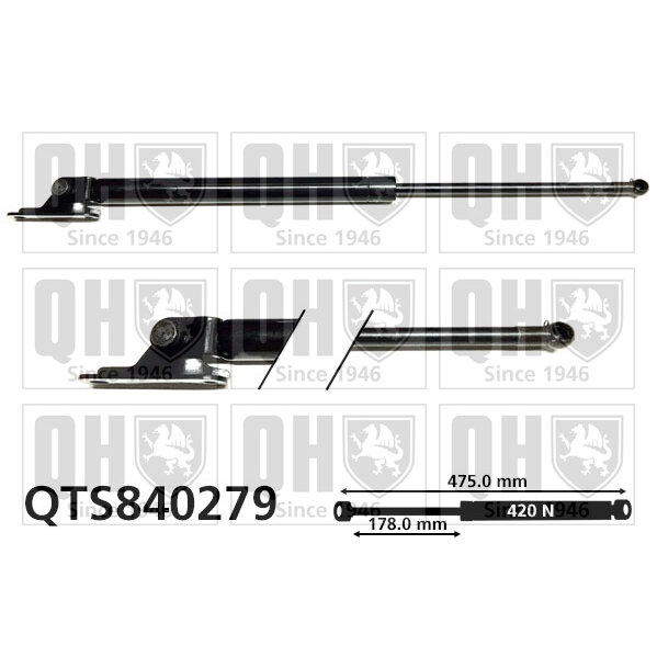 Vérin De Coffre Quinton Hazell Qts840279