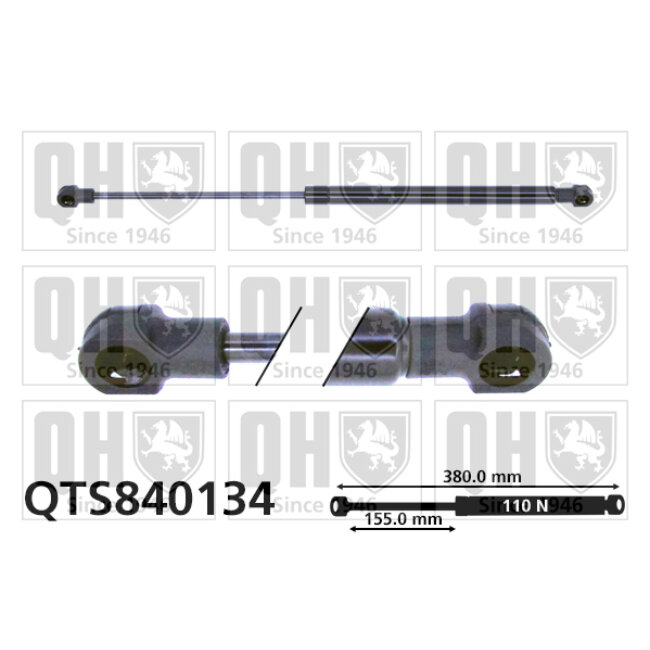 Vérin De Coffre Quinton Hazell Qts840134