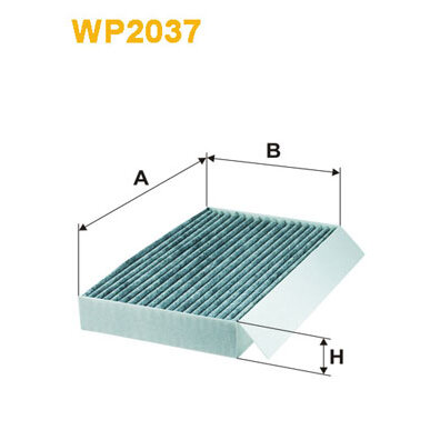 Filtre D'habitacle Charbon Actif Wix Filters Wp2037