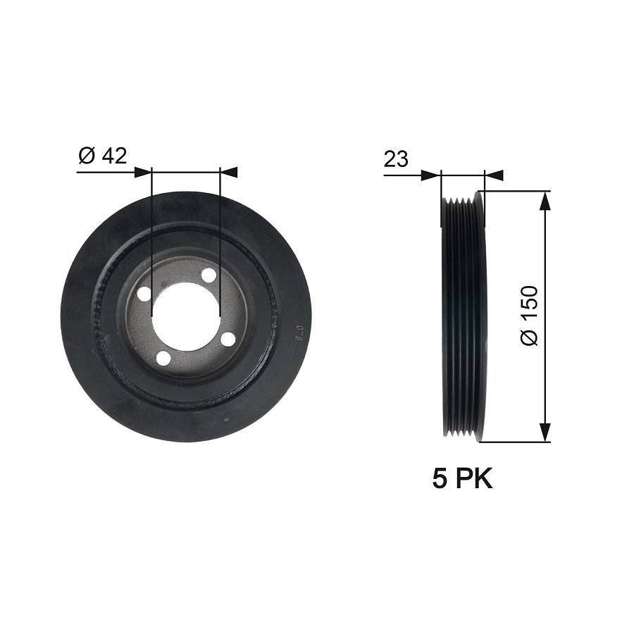 Poulie Damper Gates Tvd1026