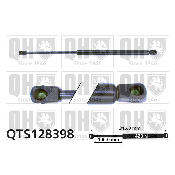 Vérin De Coffre Quinton Hazell Qts128398