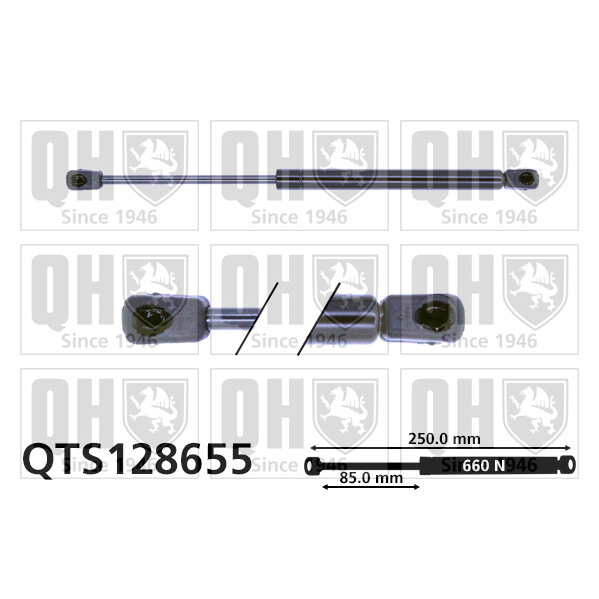 Vérin De Capot Quinton Hazell Qts128655