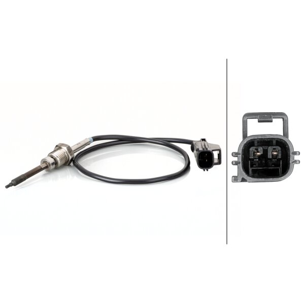 Capteur De Température Des Gaz D'échappement Hella 6pt 014 494-451