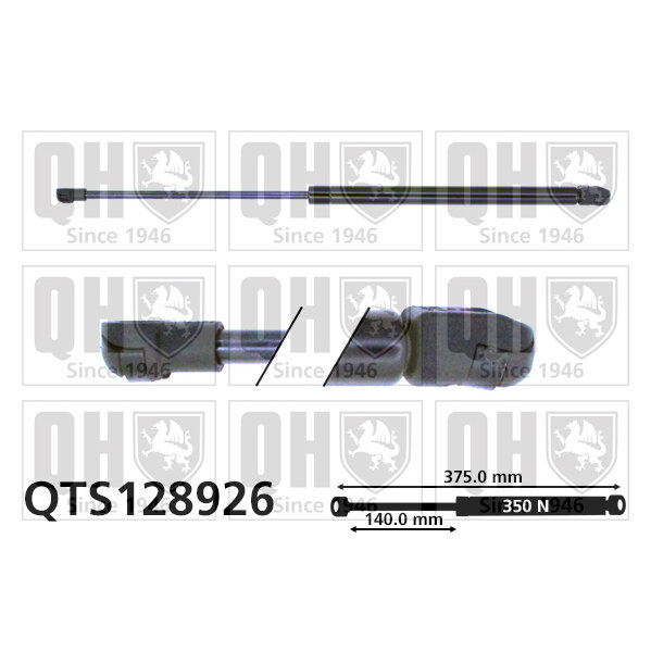 Vérin De Capot Quinton Hazell Qts128926