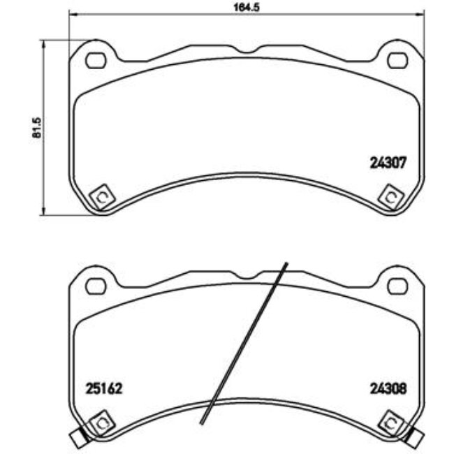 4 Plaquettes De Frein Brembo P83146