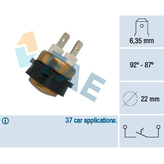 Contacteur FAE F40270 Pour Phare De Recul - Filetage M14x1,5 - Pièce Neuve De Qualité