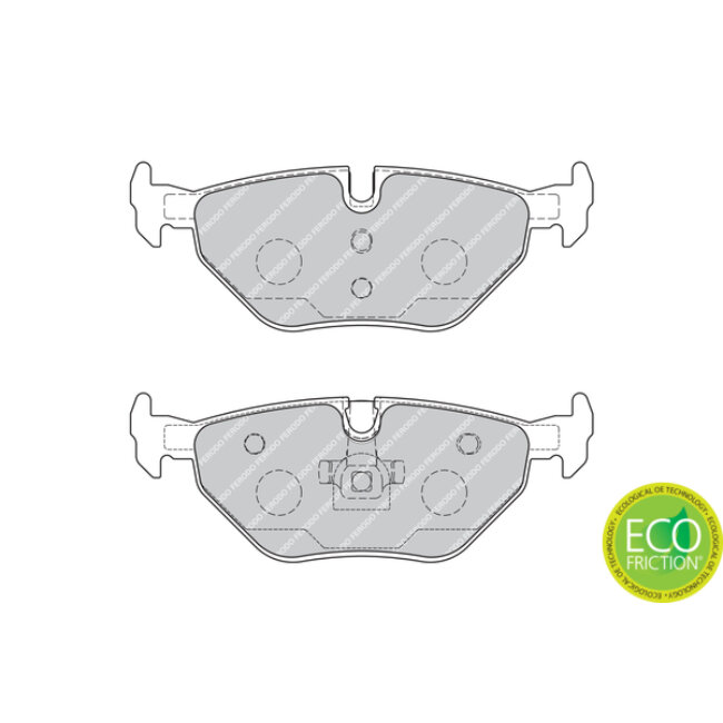 4 Plaquettes De Frein Ferodo Fdb1867