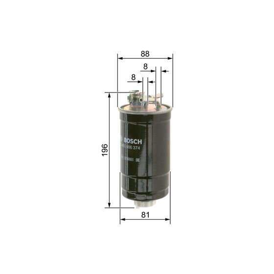 Filtre À Carburant Bosch 0450906374