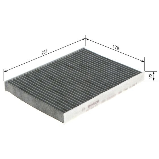 Filtre D'habitacle À Charbon Actif Bosch R2377