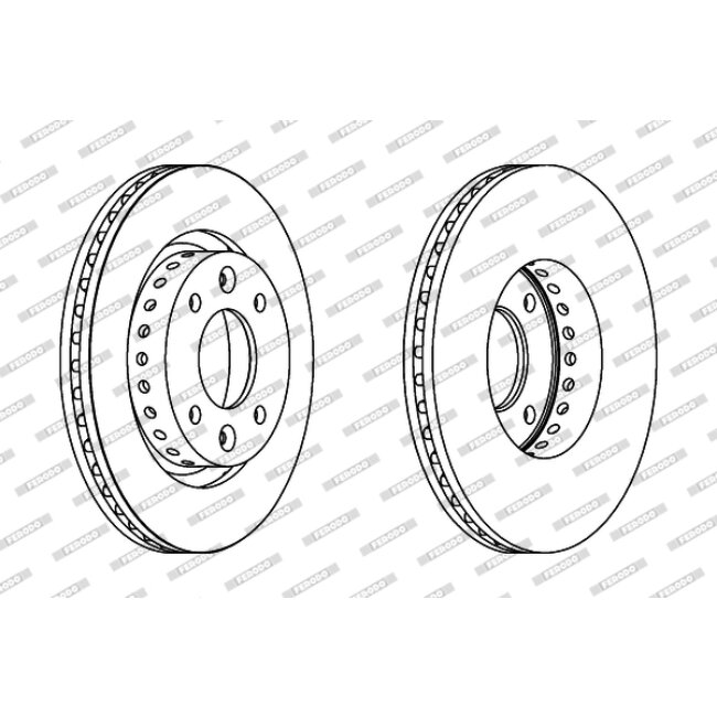 2 Disques De Frein Ferodo Ddf1397