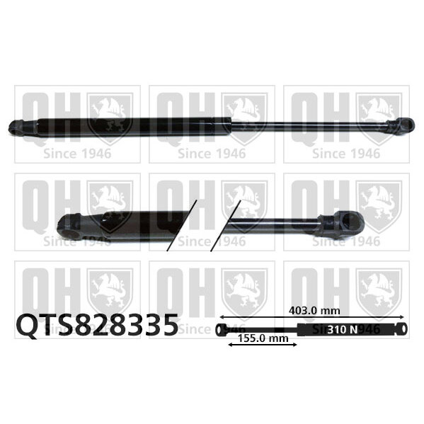 Vérin De Coffre Quinton Hazell Qts828335