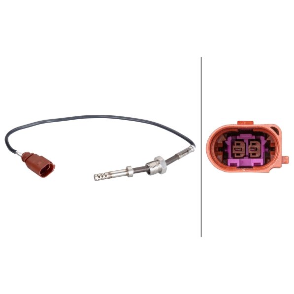 Capteur De Température Des Gaz D'échappement Hella 6pt 010 376-221