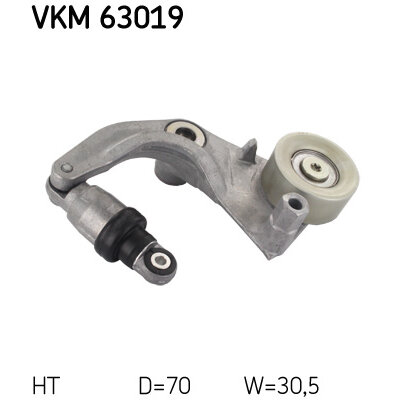 Galet Tendeur De Courroie Skf Vkm 63019