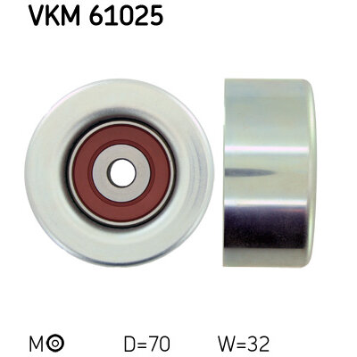 Galet Enrouleur De Courroie Skf Vkm 61025