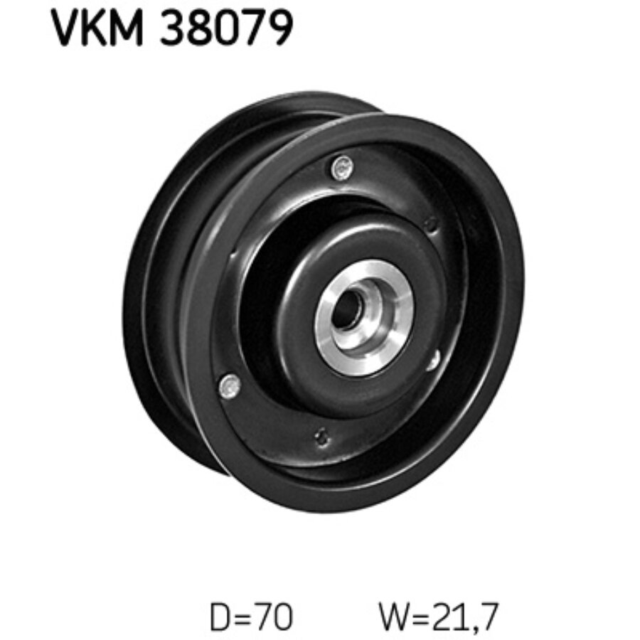 Galet Enrouleur De Courroie D’accessoire SKF VKM 32007 - Compatible Alfa Romeo 147, 156, 166, GTV, Spider, Etc. - Remplacement De Qualité