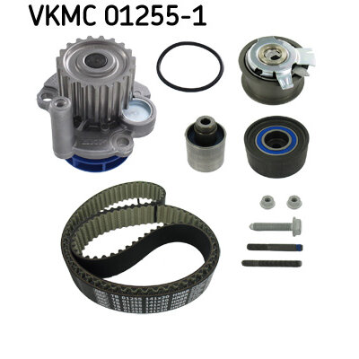 Kit Distribution + Pompe à Eau SKF VKMC 03318 - Compatible Peugeot, Ford, Citroën - Courroie Crantée