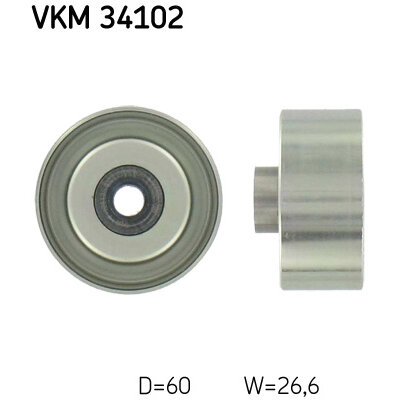Galet Enrouleur De Courroie Skf Vkm 34102