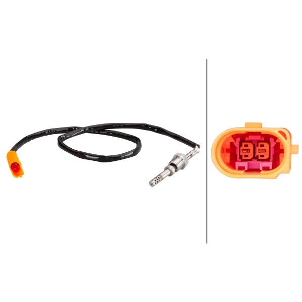 Capteur De Température Des Gaz D'échappement Hella 6pt 010 376-251