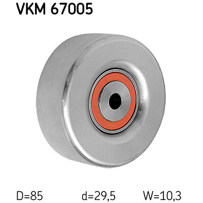 Galet Enrouleur De Courroie Skf Vkm 67005