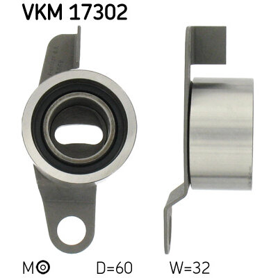 Galet Tendeur De Courroie Skf Vkm 17302