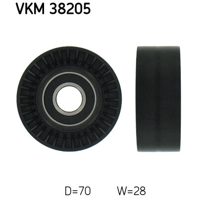 Galet Enrouleur De Courroie Skf Vkm 38205