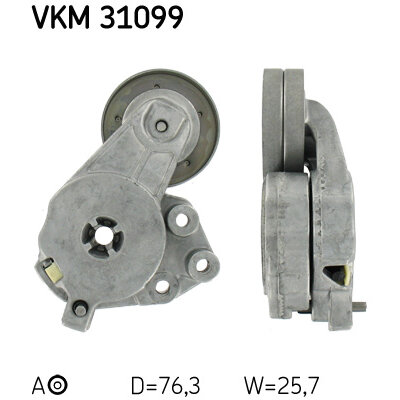 SKF VKM 31099 Spannrollensatz Für Nebentrieb – Passt Auf VW Golf V/VI, Touran, Tiguan, Scirocco 1.4 TSI – Inkl. Hochwertigem SKF-Lager