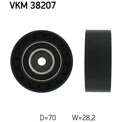 Galet Enrouleur De Courroie Skf Vkm 38207