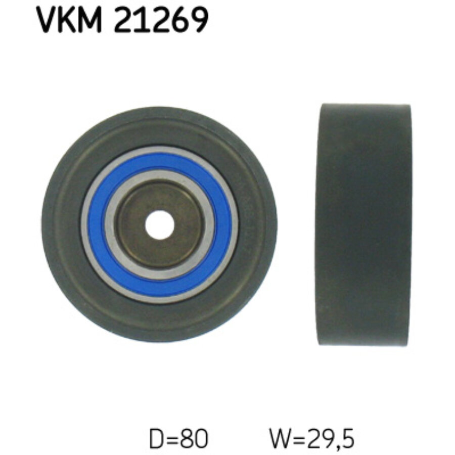 Galet Tendeur De Courroie De Distribution SKF VKM 11250 - Gauche Supérieur - Compatible VW, Audi, SEAT