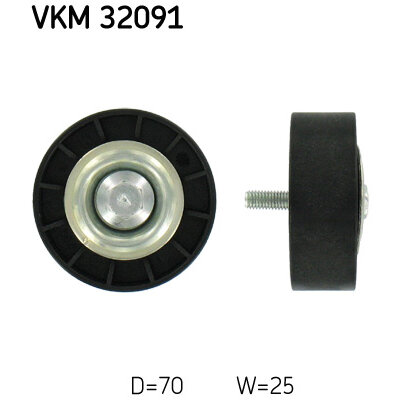 Galet Enrouleur De Courroie Skf Vkm 32091