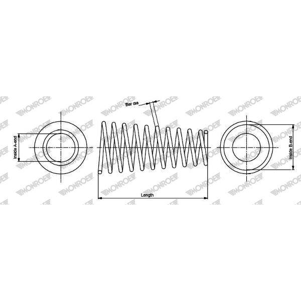 1 Ressort De Suspension Monroe Sp0748