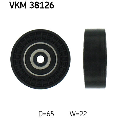 Galet Enrouleur De Courroie Skf Vkm 38126