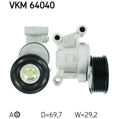 Galet Tendeur De Courroie Skf Vkm 64040