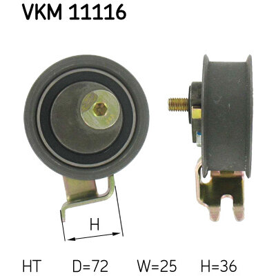 Galet De Distribution Skf Référence Vkm11116