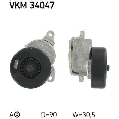 Galet Tendeur De Courroie Skf Vkm 34047
