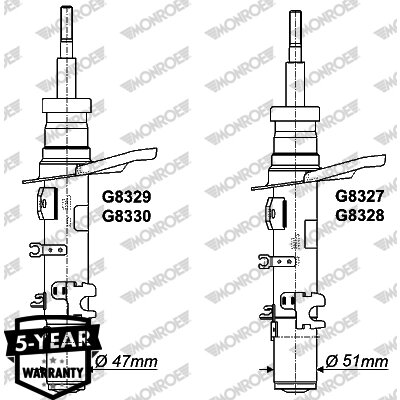 1 Amortisseur Monroe Original G8327