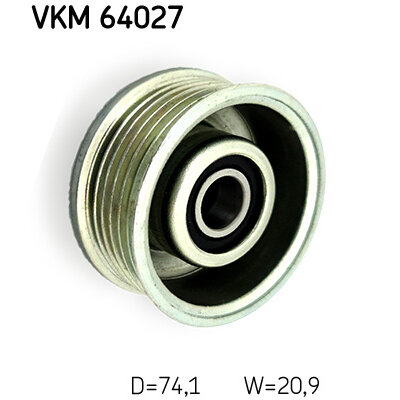 Galet Enrouleur De Courroie Skf Vkm 64027