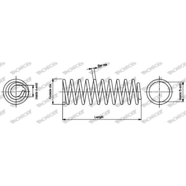 1 Ressort De Suspension Essieu Avant Monroe Sp2914