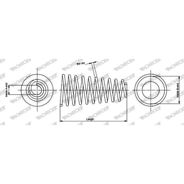 1 Ressort De Suspension Monroe Sp3743