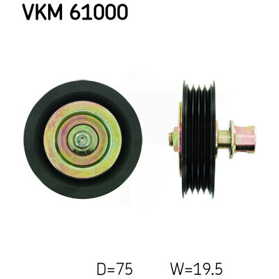 Galet Enrouleur De Courroie Skf Vkm 61000