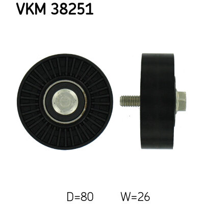 Galet Enrouleur De Courroie Skf Vkm 38251