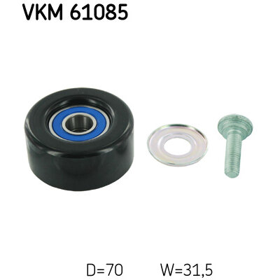 Galet Enrouleur De Courroie Skf Vkm 61085