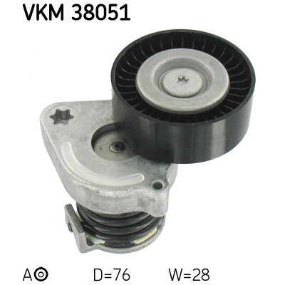 Galet Tendeur De Courroie Skf Vkm 38051