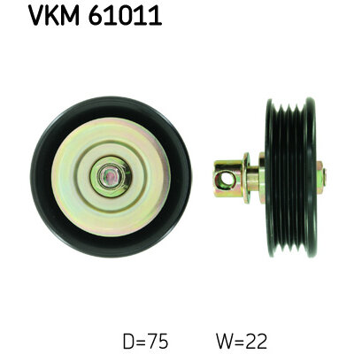 Galet Enrouleur De Courroie Skf Vkm 61011