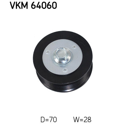 Galet Enrouleur De Courroie SKF VKM 36053 - Diamètre 127 Mm - Neuf - Compatible Nombreuses Références