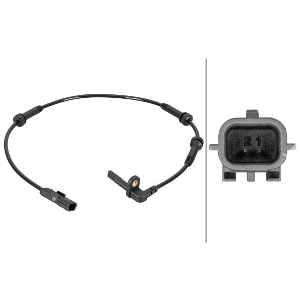 Capteur Abs Hella 6pu 012 806-861
