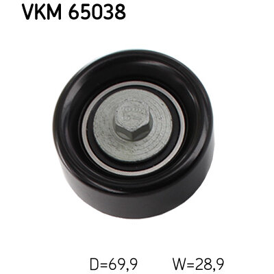Galet Enrouleur De Courroie Skf Vkm 65038