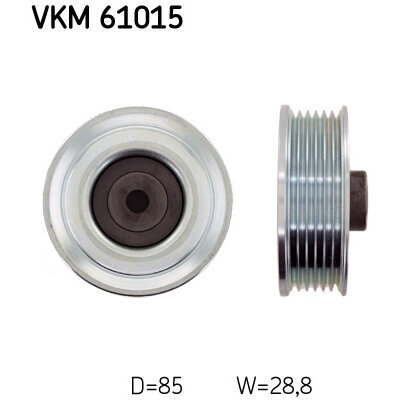 Galet Enrouleur De Courroie Skf Vkm 61015