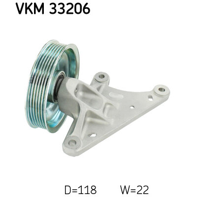 Poulie Galet Enrouleur De Courroie Accessoire SKF VKM 34030 - Compatible Ducato, Jumper, Boxer, Transit - Pièce Auto De Qualité