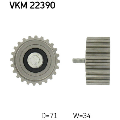 Galet Tendeur De Courroie Skf Vkm 22390